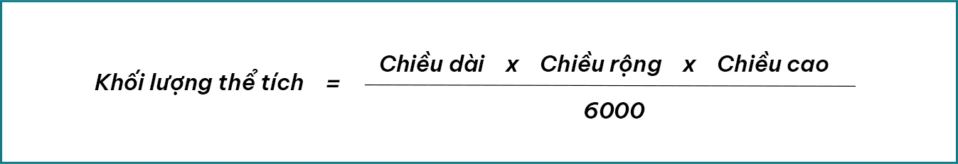 Công thức tính khối lượng thể tích theo quy định 