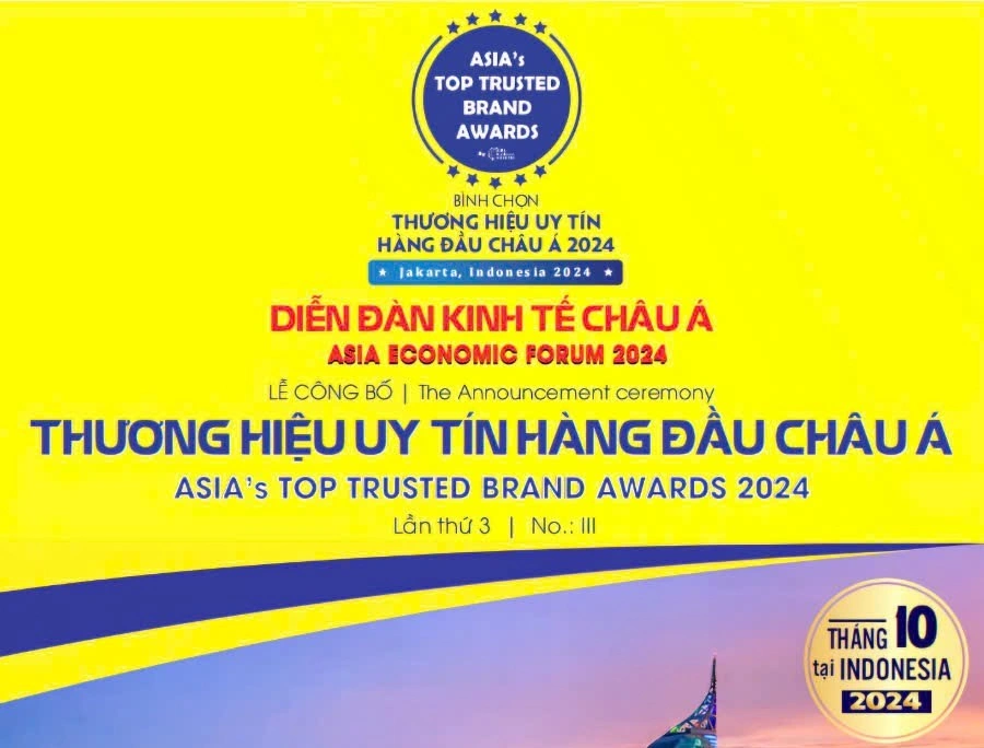 Diễn đàn kinh tế Châu Á và Lễ vinh danh thương hiệu uy tín tổ chức ngày 19/10/2024 tại Jakarta, Indonesia