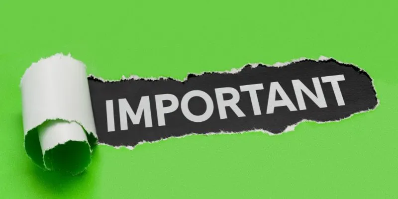 Các yếu tố quan trọng cần chú ý