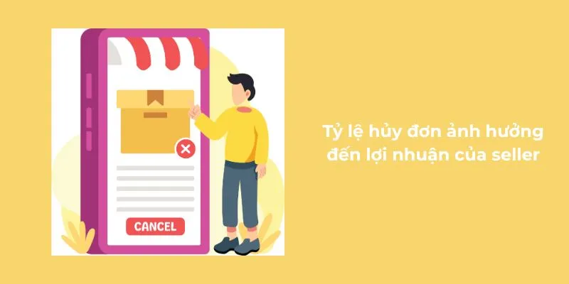 Tỷ lệ hủy đơn ảnh hưởng đến lợi nhuận của seller
