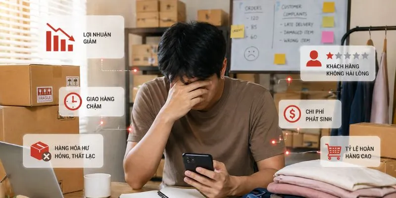 Sai lầm khi chọn fulfillment giá rẻ và hệ quả