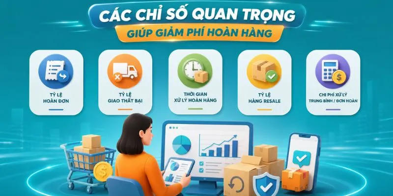 Các chỉ số quan trọng giúp giảm phí hoàn hàng