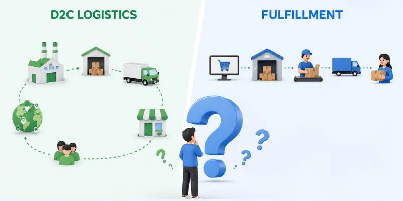 Khái niệm D2C logistics và fulfillment