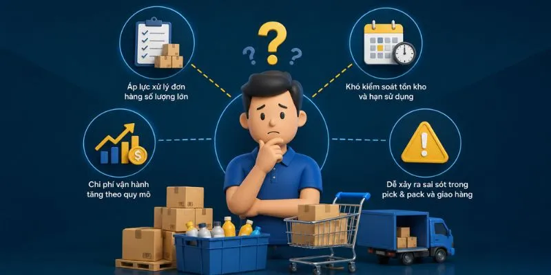 Lý do doanh nghiệp bán hàng tiêu dùng nhanh cần dịch vụ fulfillment