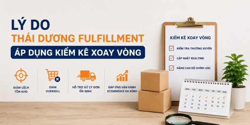 Lý do Thái Dương Fulfillment áp dụng kiểm kê xoay vòng