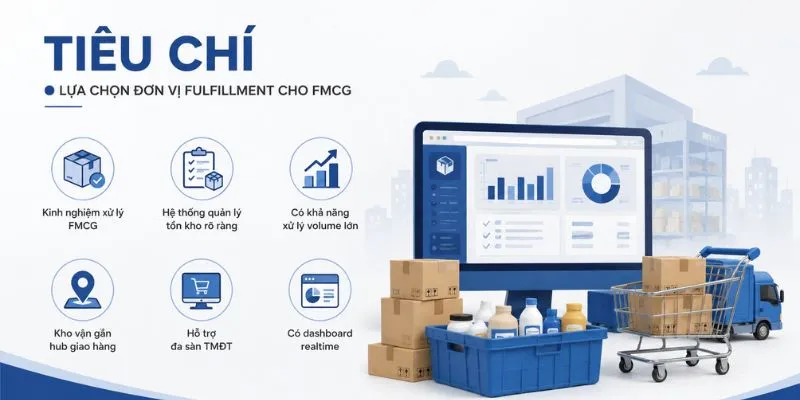 Một số tiêu chí lựa chọn đơn vị fulfillment