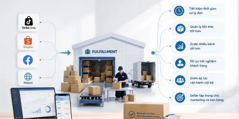 Lợi ích khi áp dụng fulfillment vào bán hàng đa nền tảng