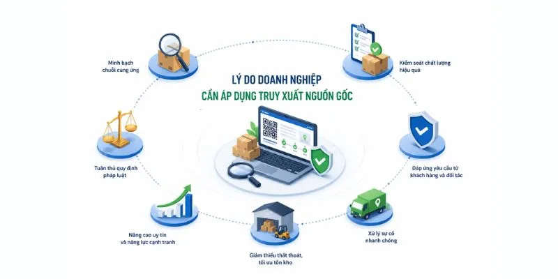 Lý do doanh nghiệp cần áp dụng truy xuất nguồn gốc