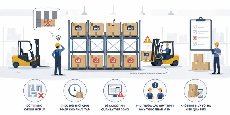 Những hạn chế của phương pháp FIFO là gì?