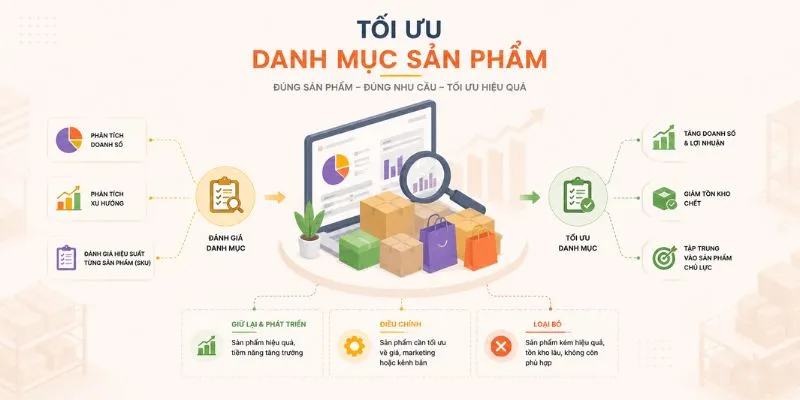 Tối ưu danh mục sản phẩm