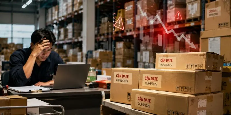 Tồn kho cận date là bài toán khó của nhiều doanh nghiệp