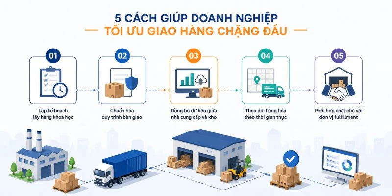Cách giúp doanh nghiệp tối ưu vận chuyển chặng đầu