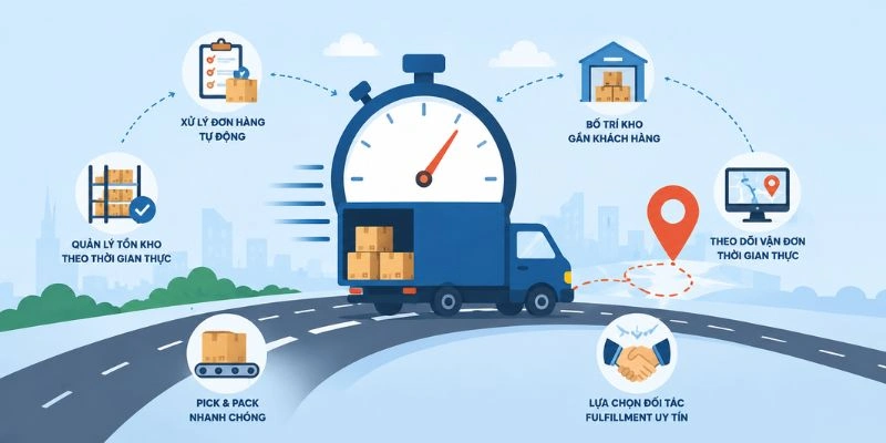 Cách rút ngắn thời gian giao hàng