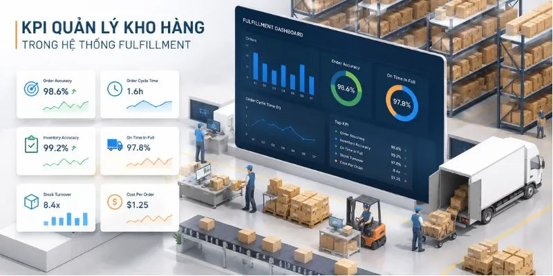 KPI quản lý kho hàng trong hệ thống fulfillment