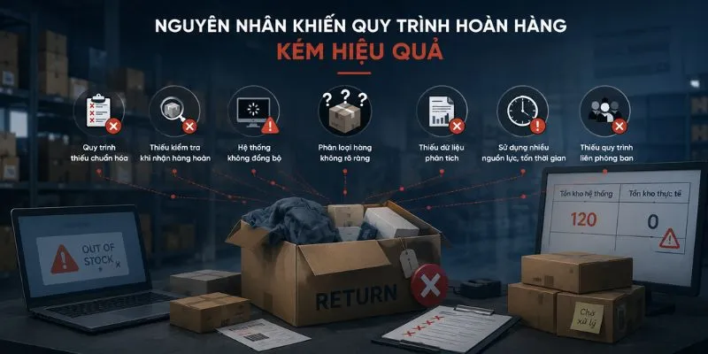 Một số nguyên nhân gây tình trạng kém hiệu quả