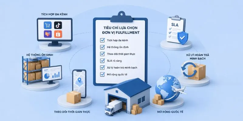 Một số tiêu chí lựa chọn đơn vị fulfillment