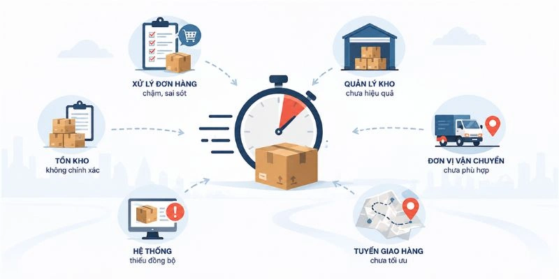 Những yếu tố ảnh hưởng đến thời gian giao hàng