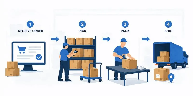 Quy trình pick & pack trong hoạt động fulfillment