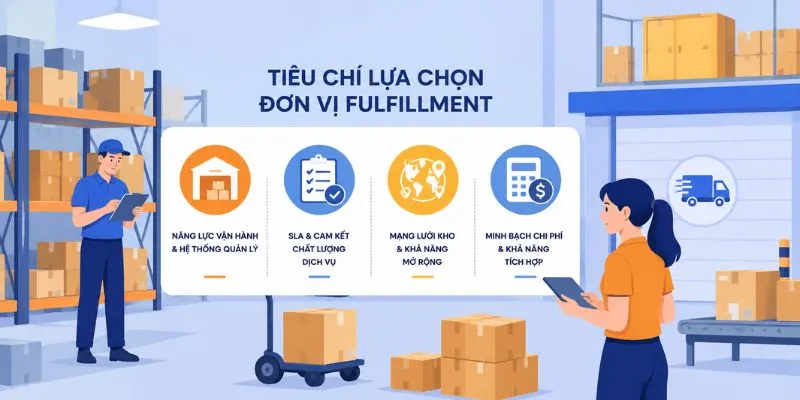 Tiêu chí lựa chọn đơn vị fulfillment cho doanh nghiệp