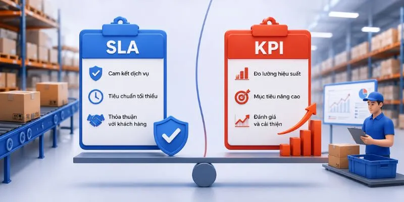 Phân biệt SLA và KPI trong hoạt động fulfillment