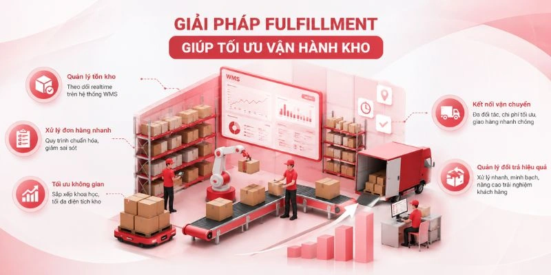 Giải pháp fulfillment giúp tối ưu vận hành kho