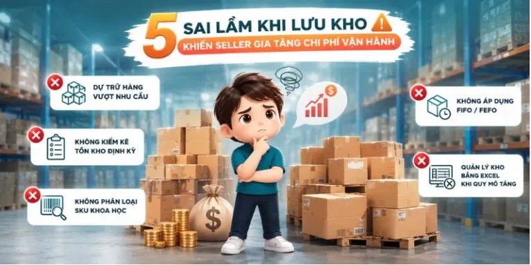 Sai lầm khi lưu kho