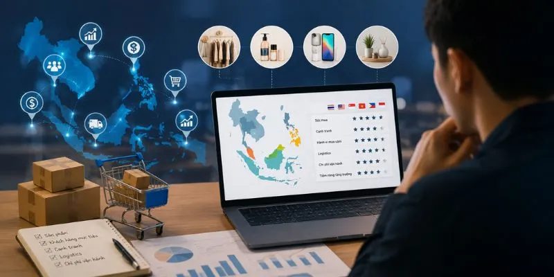 Cách xác định thị trường dễ bán nhất Đông Nam Á cho từng seller