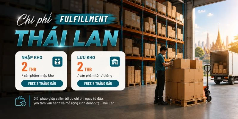 Chi phí fulfillment Thái Lan trong nhập và lưu kho