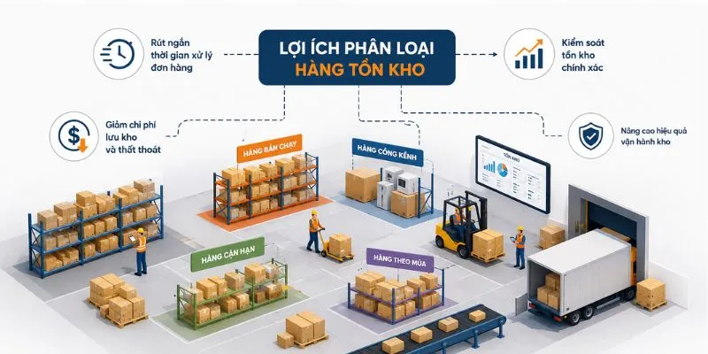 Lợi ích của phân loại hàng tồn kho trong quản lý và vận hành kho