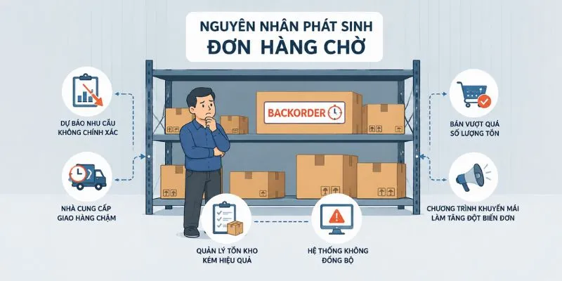 Nguyên nhân phát sinh đơn hàng chờ