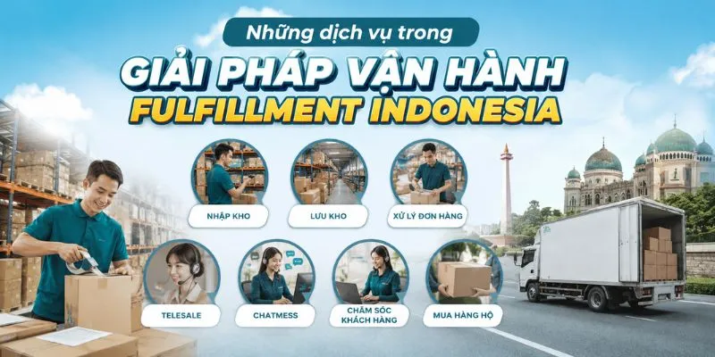 Những dịch vụ trong giải pháp vận hành fulfillment Indonesia