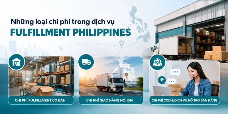 Những loại chi phí trong dịch vụ fulfillment Philippines
