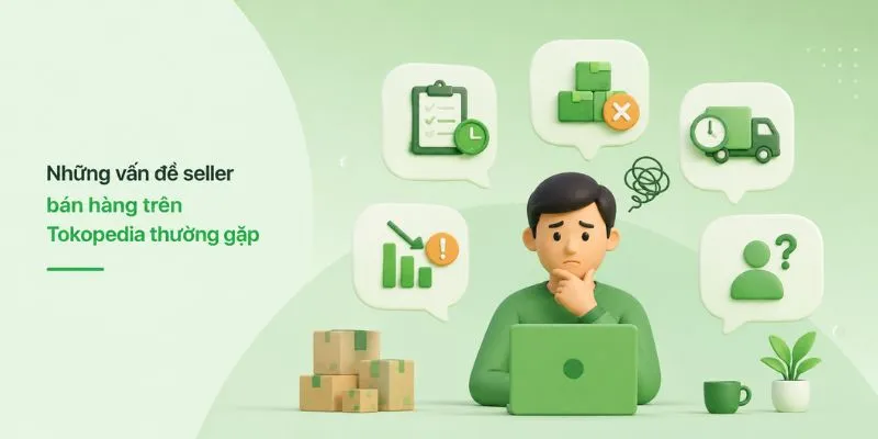 Những vấn đề seller bán hàng trên Tokopedia thường gặp