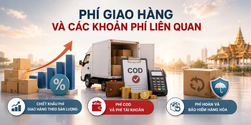 Phí giao hàng và các khoản phí liên quan