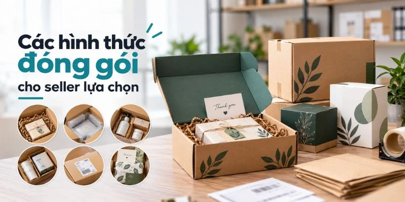 Các hình thức đóng gói cho seller lựa chọn