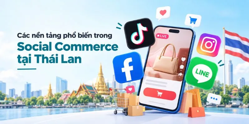 Các nền tảng phổ biến trong Social Commerce tại Thái Lan