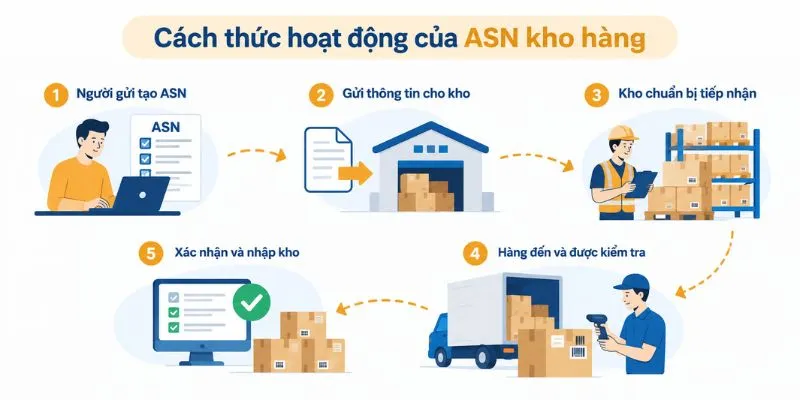 Cách thức hoạt động của ASN kho hàng