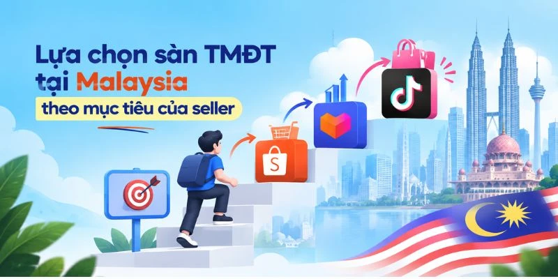 Lựa chọn sàn TMĐT tại Malaysia theo mục tiêu của seller