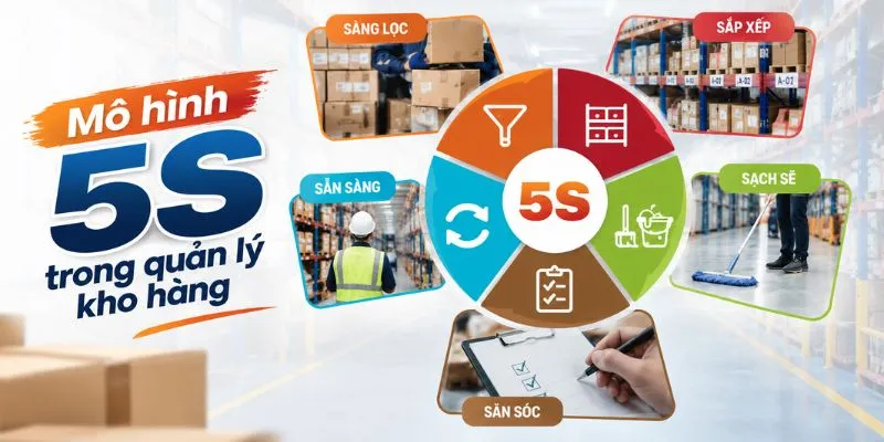 Mô hình 5S trong quản lý kho hàng 