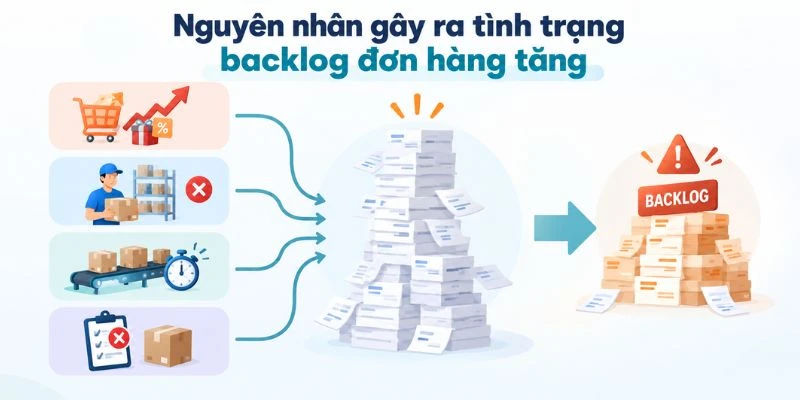 Nguyên nhân gây ra tình trạng backlog đơn hàng tăng