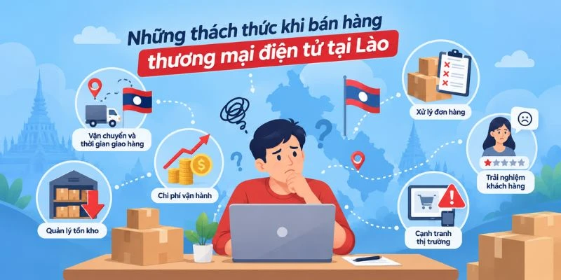 Những thách thức khi bán hàng thương mại điện tử tại Lào