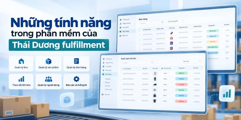 Những tính năng trong phần mềm của Thái Dương fulfillment