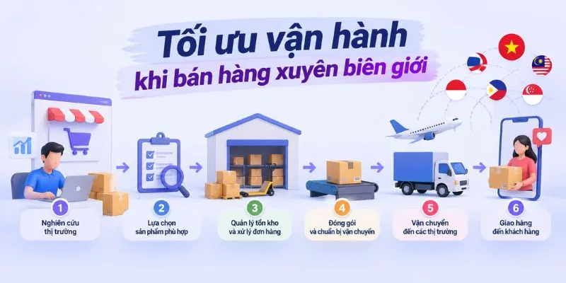 Tối ưu vận hành khi bán hàng xuyên biên giới 
