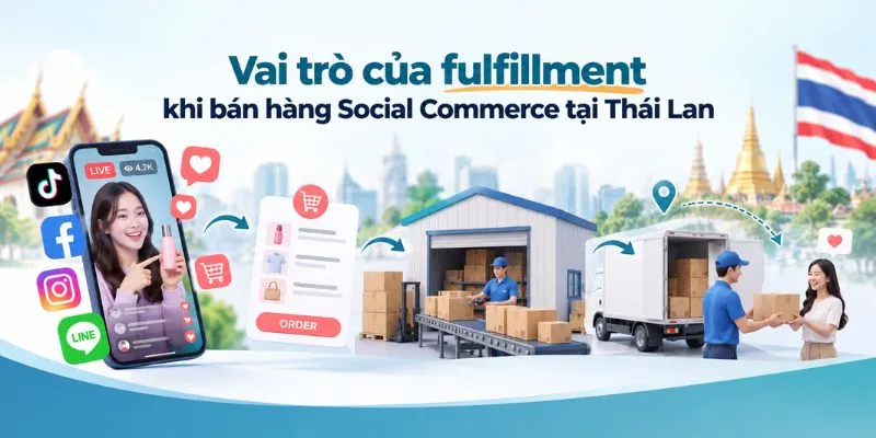 Vai trò của fulfillment khi bán hàng Social Commerce tại Thái Lan