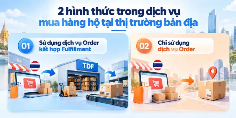2 hình thức trong dịch vụ mua hàng hộ tại thị trường bản địa