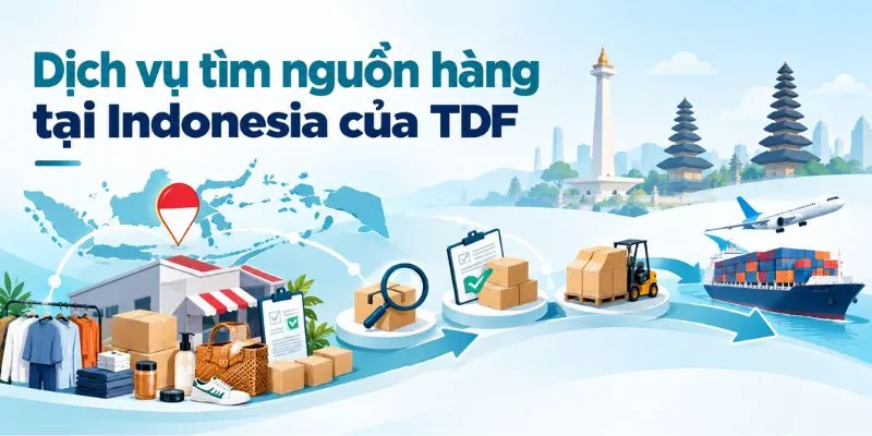 Dịch vụ tìm nguồn hàng tại Indonesia của TDF