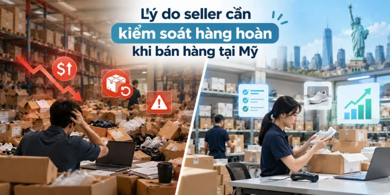 Lý do seller cần kiểm soát hàng hoàn khi bán hàng tại Mỹ
