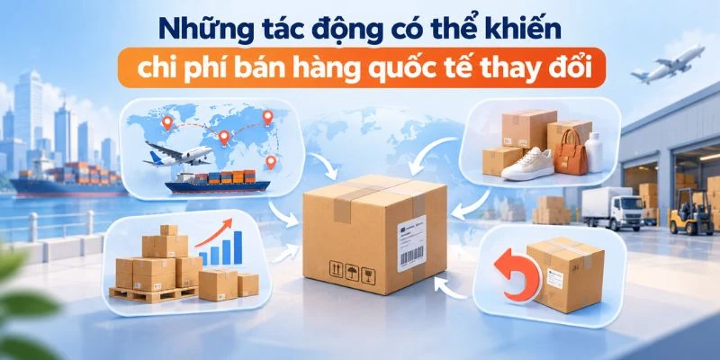 Những tác động có thể khiến chi phí bán hàng quốc tế thay đổi