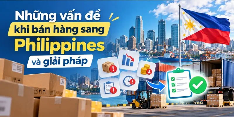 Những vấn đề khi bán hàng sang Philippines và giải pháp