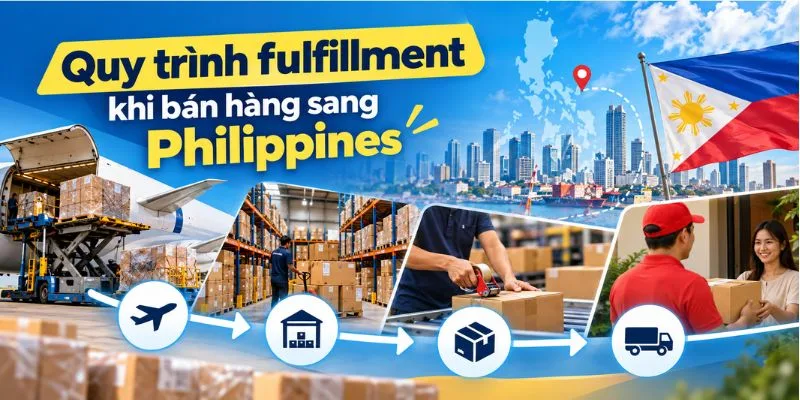 Quy trình fulfillment khi bán hàng sang Philippines